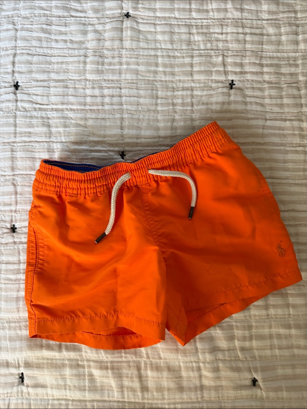 Orange Drawstring Swim Shorts